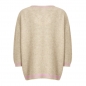 Preview: Coster Copenhagen, Sweater with v-neck and contact stripe, hazel
